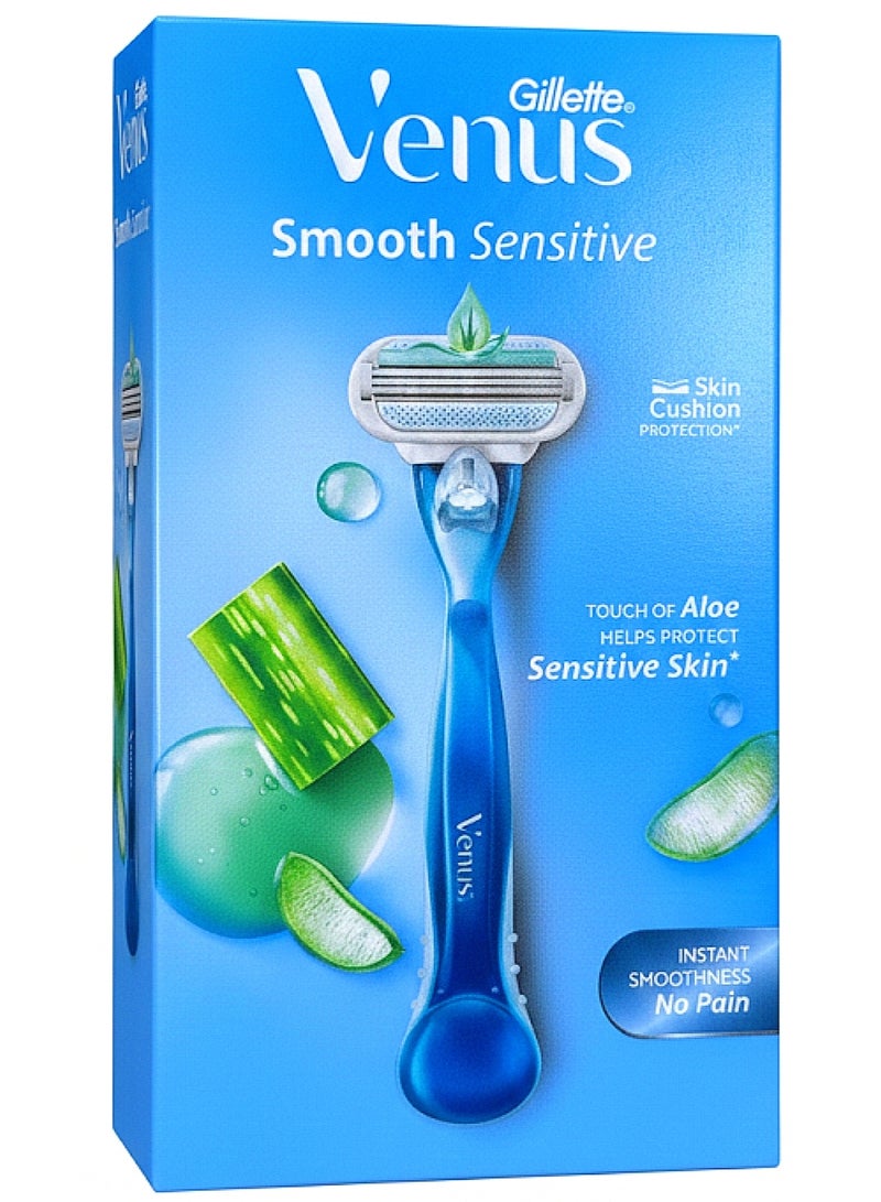 Venus Smooth Sensitive razor designed for women with sensitive skin. - Image 1